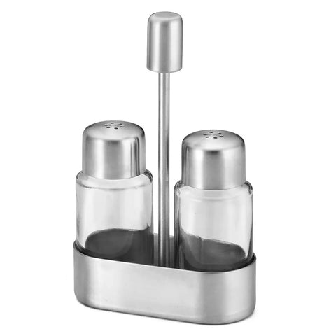 Salero/Pimentero Vidrio+A/Inox - Tablecraft, Utensilios - Panamá Coinsa